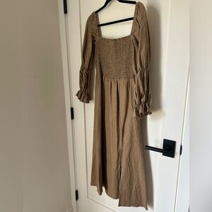 Reformation brown dress
